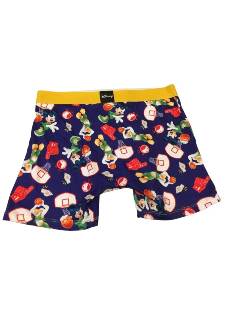 Disney CRAZY BOXER Men's Boxer Brief Mickey Donald Basketball Size XL 40-42